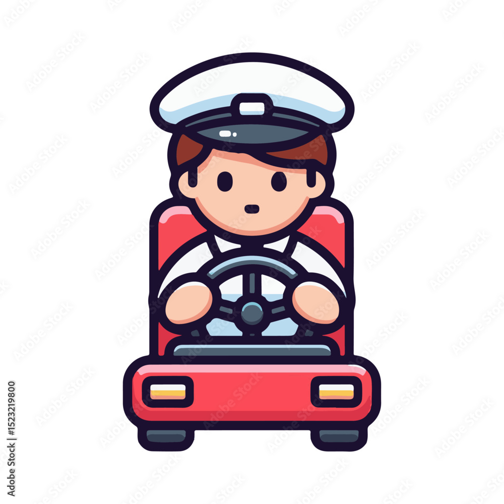 Obraz premium illustration design of a driver