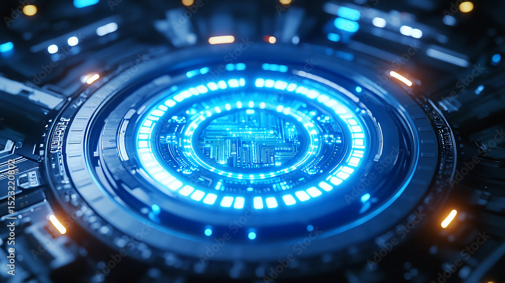 Futuristic technology circuit board glowing blue light abstract tech background design innovation concept Futuristic technology circuit board glowing blue light abstract tech background design innovation concept
