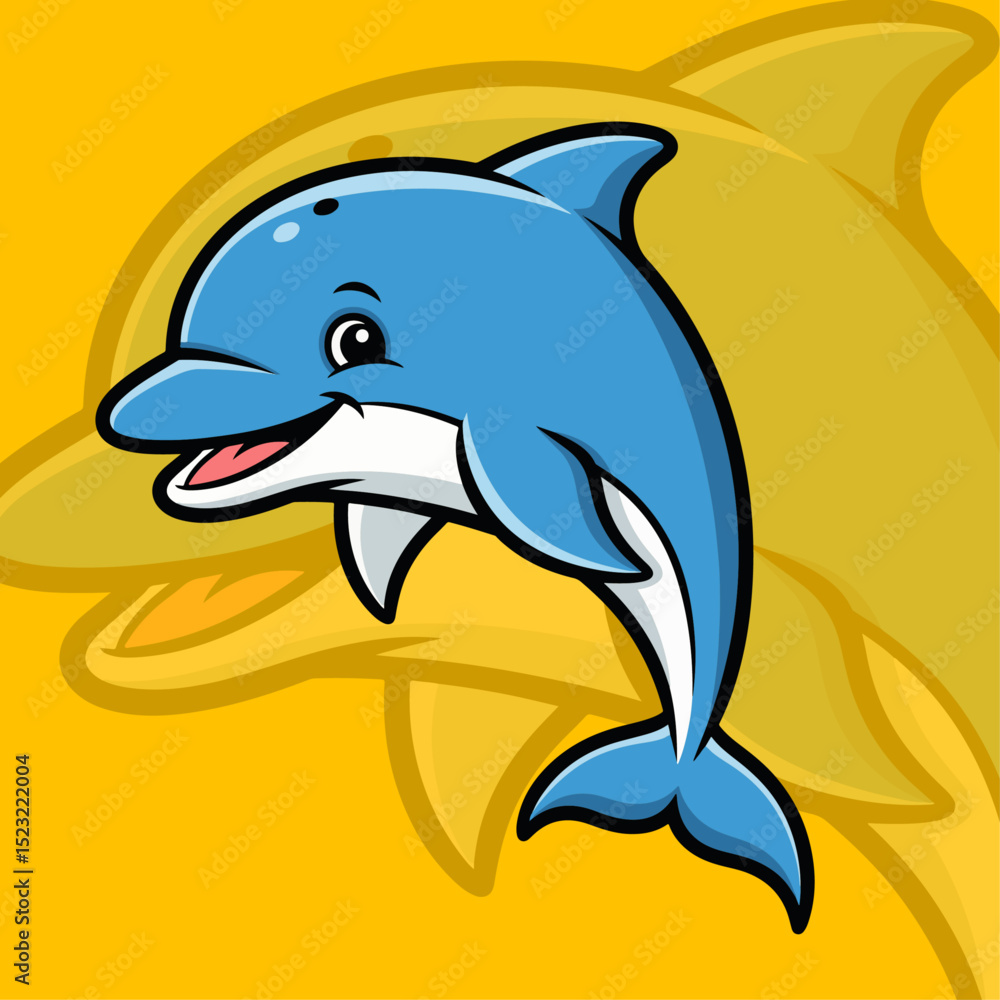 Obraz premium Playful Bottlenose Dolphin Leaping Out Of Bright Ocean Water Under Sunlight