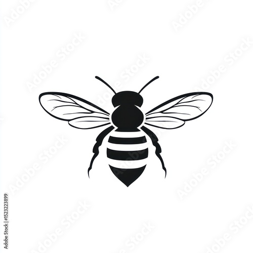 Silhouette of a bee (7)