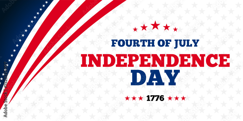 Obraz premium USA Independence Day banner background