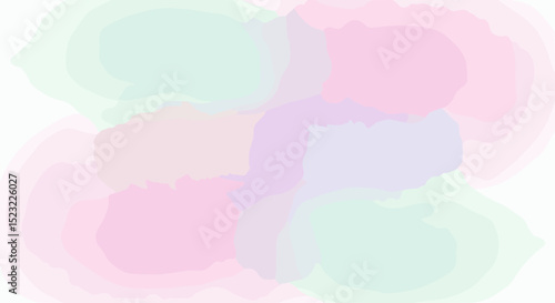 Abstract pastel colors blended in soft organic shapes  