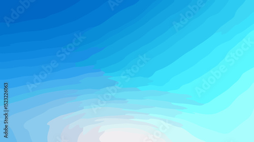 Abstract gradient from sky blue to ivory white in soft waves  