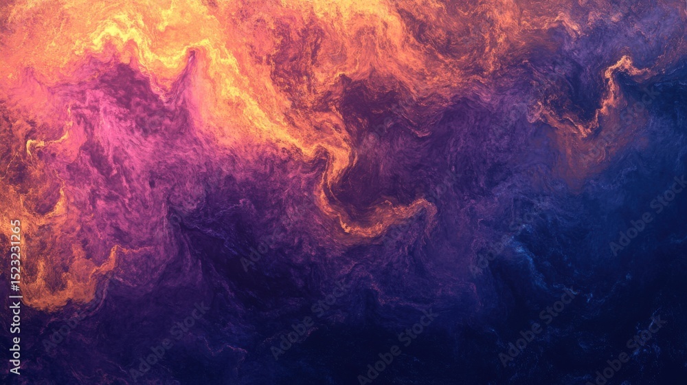 Fototapeta premium Abstract Gradient of Orange, Pink, Purple, and Blue Swirls