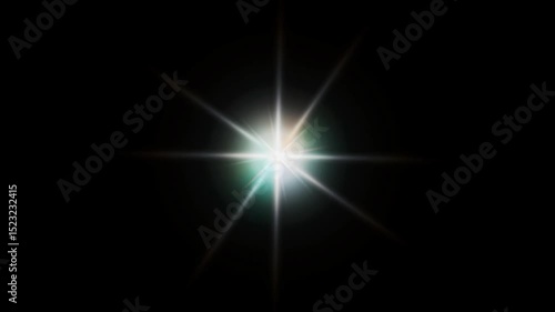 Wallpaper Mural Shimmering circular star abstract light glow flare overlay effect with shining sparkle burst blurry transition for dreamy visual background in 4k Torontodigital.ca
