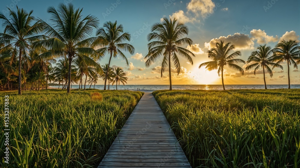 tropical beach at sunset tropical beach at sunset
