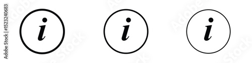 Info icon editable. Design template vector