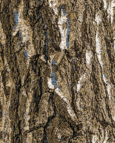 Illustration of Birch bark texture. The texture of birch bark. Birch bark background. Birch tree trunk, Betula pendula.