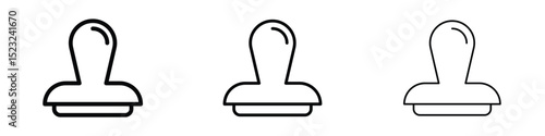 Stamp icon editable. Design template vector