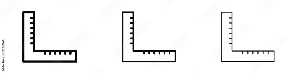Ruler combined icon editable. Design template vector Ruler combined icon editable. Design template vector