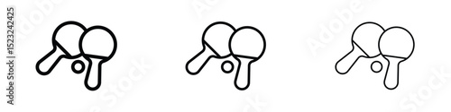 Ping pong icon editable. Design template vector