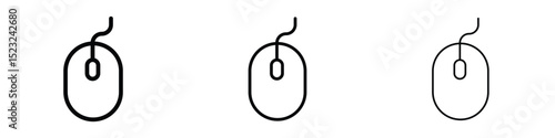 Mouse icon editable. Design template vector
