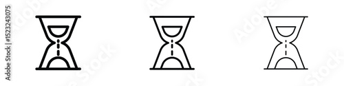 Hourglass icon editable. Design template vector
