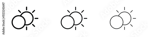 Eclipse icon editable. Design template vector