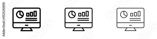 Dashboard icon editable. Design template vector