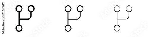 Code branch icon editable. Design template vector