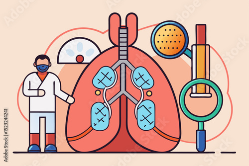 Lung health education, doctor explanation, respiratory system, medical tool, health care, anatomy lesson, medical presentation, disease prevention, health awareness, medical education.