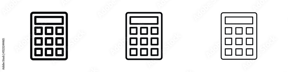 Calculator icon editable. Design template vector Calculator icon editable. Design template vector