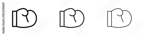 Boxing glove icon editable. Design template vector