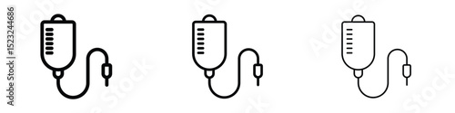 Blood transfusion icon editable. Design template vector