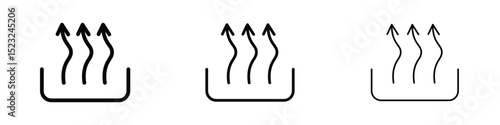 Heat icon editable. Design template vector