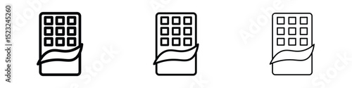 Chocolate icon editable. Design template vector