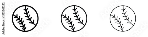 Baseball icon editable. Design template vector