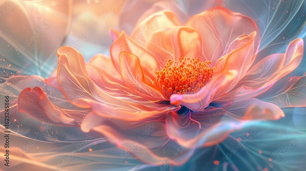 Fototapeta premium Glowing, ethereal flower