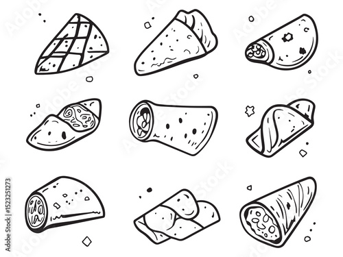 Cannoli Ultra Minimalist 2D Line Art