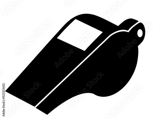 Black Referee Whistle –  Authority, Coaching and Sports Control, Loud Sound Tool for Game Management, Training, Safety Signals and Physical Education Activities

