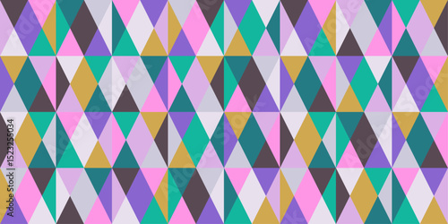 Seamless pattern of colored diamonds