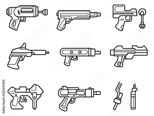 Caulking Gun Minimalist Outline Design