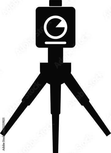 Theodolite icon. style icon in modern design. isolated on white background. Vector illustration
