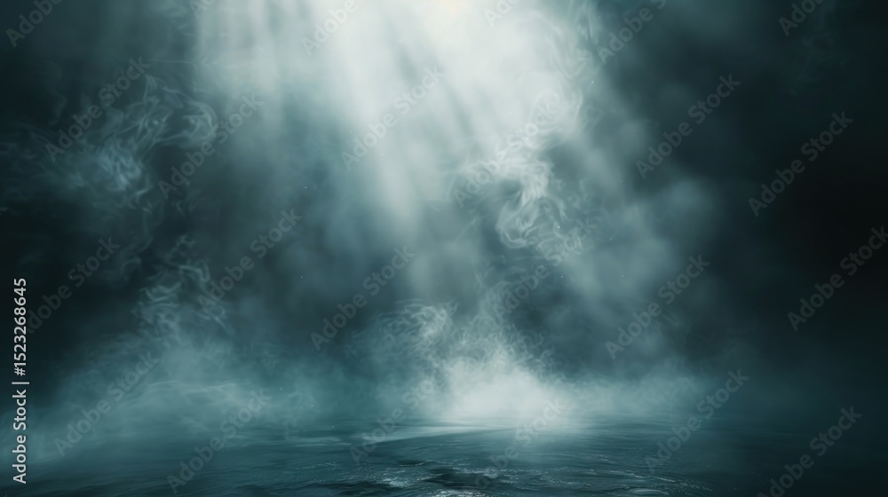 Fototapeta premium Mystical, smoky, dark scene