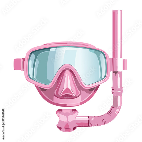 Pink Scuba Mask Snorkel Activity