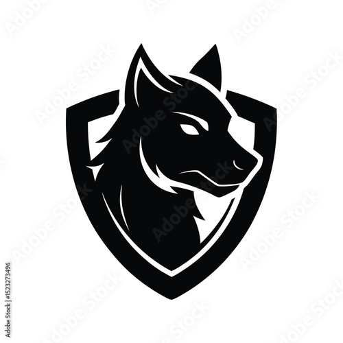 Hyena head mascot logo representing cunning nature and wild identity vector illustration.