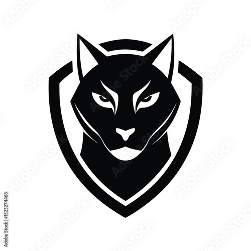 Ocelot head mascot design suitable for stealthy and fierce jungle cat themes vector illustration.