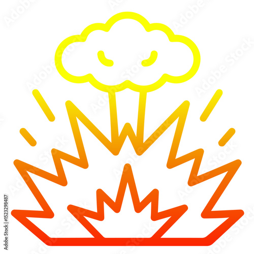 Nuclear Explosion with Mushroom Cloud – Atomic Blast, Massive Destruction, Radiation Threat, Apocalyptic Symbol and Catastrophic Energy Release