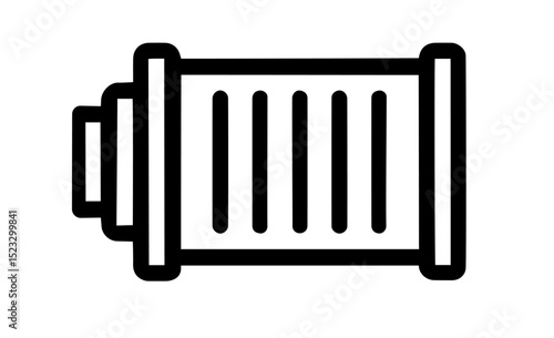 Exhaust or Air Filter Element with Emission Flow — Mechanical Part for Engine Systems, Ventilation or Industrial Equipment, Smoke or Vapor Release, Automotive Maintenance Component