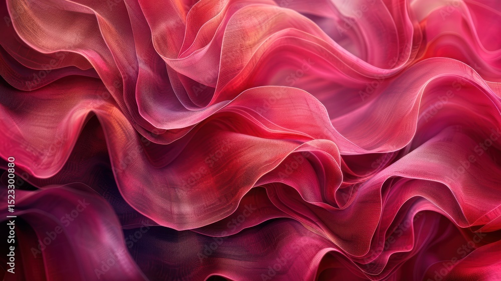 Fototapeta premium Vibrant flowing fabric (1)