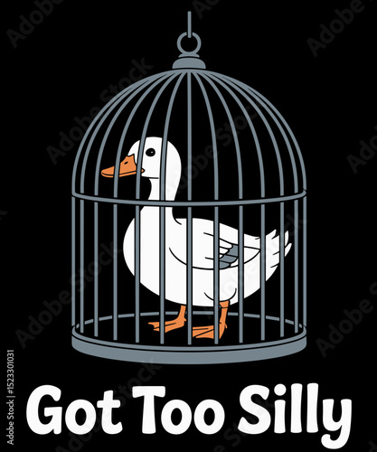 Got Too Silly Funny Goose Meme Humor