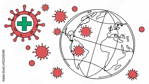 Global Virus Outbreak Earth and Infectious Agents