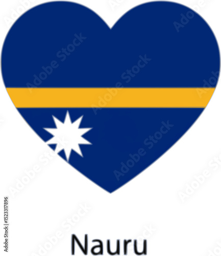 Free Download Nauru flag. Nauru love flag. Nauru flag in heart shape. Love symbol. Vector illustration.
 - GFXLoad