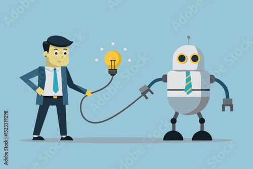 business man and woman