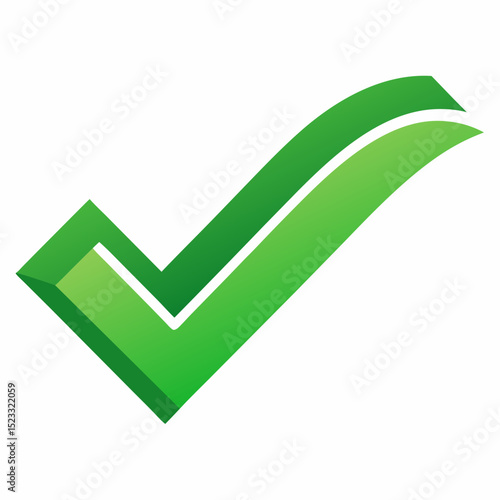 Green Checkmark Symbol vibrant green checkmark graphic with three dimensional effect The design simple and visually appealing checkmark check mark green checkmark green symbol graphic design