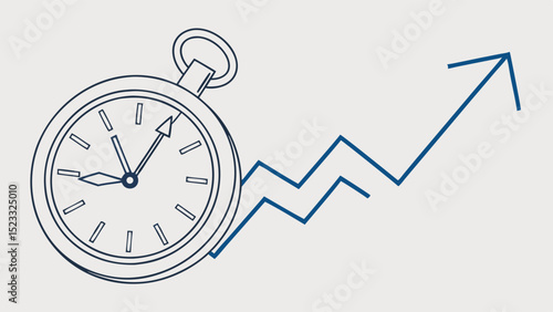 Time and Growth A Pocket Watch with an Increasing Arrow