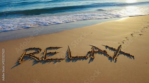 Relaxing at the beach