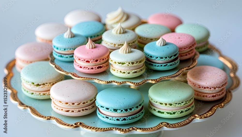 Fototapeta premium A collection of colorful macarons