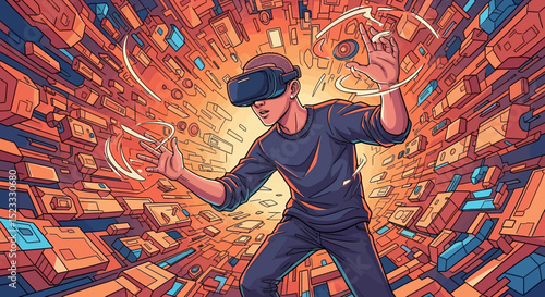 Dynamic Virtual Reality Experience: Immersive Digital World Exploration