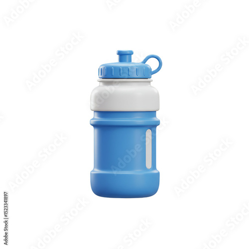 3d Illustration Of Blue And...